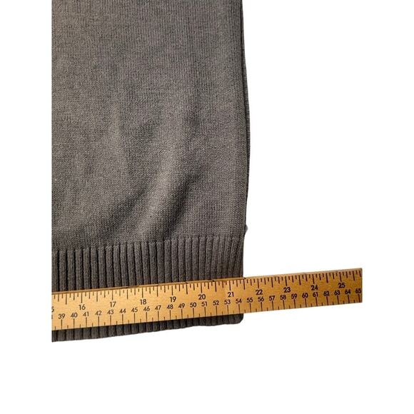 Haggar Gray Mock Neck Button Sweater XL Men’s Rib Knit Long Sleeve Pullover - Picture 10 of 16